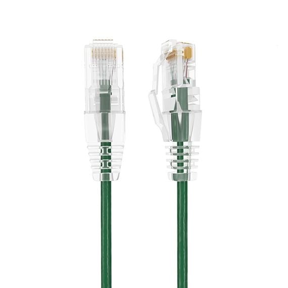 Slim Cat6a 6FT Green Cable